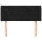 vidaXL Kopfteil mit Ohren Schwarz 83x16x78/88 cm Samt vidaXL Kopfteil mit Ohren Schwarz 83x16x78/88 cm Samt