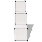 vidaXL Regalsystem Würfel-Regal mit 6 Fächern Weiß vidaXL Regalsystem Würfel-Regal mit 6 Fächern Weiß