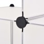 vidaXL Regalsystem Würfel-Regal mit 6 Fächern Weiß vidaXL Regalsystem Würfel-Regal mit 6 Fächern Weiß