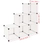 vidaXL Regalsystem Würfel-Regal mit 6 Fächern Weiß vidaXL Regalsystem Würfel-Regal mit 6 Fächern Weiß