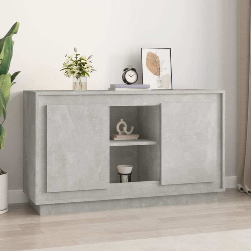 vidaXL Sideboard Betongrau 102x35x60 cm Holzwerkstoff vidaXL Sideboard Betongrau 102x35x60 cm Holzwerkstoff