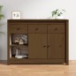 vidaXL Sideboard Honigbraun 100x35x74 cm Massivholz Kiefer vidaXL Sideboard Honigbraun 100x35x74 cm Massivholz Kiefer