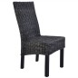 vidaXL Esszimmerstühle 4 Stk. Schwarz Kubu Rattan und Mangoholz vidaXL Esszimmerstühle 4 Stk. Schwarz Kubu Rattan und Mangoholz