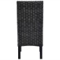 vidaXL Esszimmerstühle 4 Stk. Schwarz Kubu Rattan und Mangoholz vidaXL Esszimmerstühle 4 Stk. Schwarz Kubu Rattan und Mangoholz