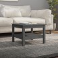 vidaXL Couchtisch Grau 55x55x40 cm Massivholz Kiefer vidaXL Couchtisch Grau 55x55x40 cm Massivholz Kiefer
