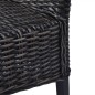 vidaXL Esszimmerstühle 4 Stk. Schwarz Kubu Rattan und Mangoholz vidaXL Esszimmerstühle 4 Stk. Schwarz Kubu Rattan und Mangoholz