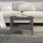 vidaXL Couchtisch Grau 55x55x40 cm Massivholz Kiefer vidaXL Couchtisch Grau 55x55x40 cm Massivholz Kiefer
