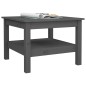 vidaXL Couchtisch Grau 55x55x40 cm Massivholz Kiefer vidaXL Couchtisch Grau 55x55x40 cm Massivholz Kiefer