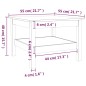 vidaXL Couchtisch Grau 55x55x40 cm Massivholz Kiefer vidaXL Couchtisch Grau 55x55x40 cm Massivholz Kiefer