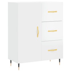 vidaXL Sideboard Hochglanz-Weiß 69,5x34x90 cm Holzwerkstoff