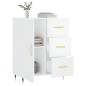 vidaXL Sideboard Hochglanz-Weiß 69,5x34x90 cm Holzwerkstoff vidaXL Sideboard Hochglanz-Weiß 69,5x34x90 cm Holzwerkstoff