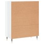 vidaXL Sideboard Hochglanz-Weiß 69,5x34x90 cm Holzwerkstoff vidaXL Sideboard Hochglanz-Weiß 69,5x34x90 cm Holzwerkstoff
