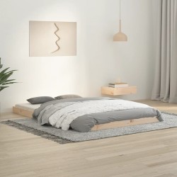vidaXL Massivholzbett 120x190 cm Kiefer
