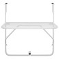 vidaXL Balkontisch Weiß 60x40 cm Stahl vidaXL Balkontisch Weiß 60x40 cm Stahl