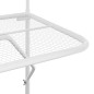 vidaXL Balkontisch Weiß 60x40 cm Stahl vidaXL Balkontisch Weiß 60x40 cm Stahl