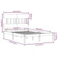 vidaXL Massivholzbett Weiß 150x200 cm vidaXL Massivholzbett Weiß 150x200 cm
