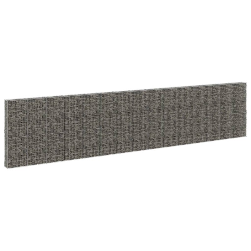 vidaXL Gabionenwand mit Abdeckung Verzinkter Stahl 900x30x200 cm vidaXL Gabionenwand mit Abdeckung Verzinkter Stahl 900x30x200 cm