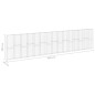 vidaXL Gabionenwand mit Abdeckung Verzinkter Stahl 900x30x200 cm vidaXL Gabionenwand mit Abdeckung Verzinkter Stahl 900x30x200 cm