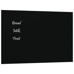 vidaXL Magnettafel Wandmontage Schwarz 30x20 cm Hartglas