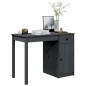 vidaXL Schreibtisch Grau 100x50x75 cm Massivholz Kiefer vidaXL Schreibtisch Grau 100x50x75 cm Massivholz Kiefer