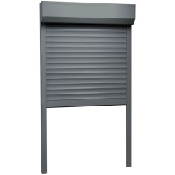 vidaXL Rollladen Aluminium 110x220 cm Anthrazit