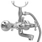 vidaXL 2-Griff-Badewannenarmatur und Handbrause Verchromt vidaXL 2-Griff-Badewannenarmatur und Handbrause Verchromt