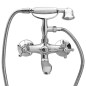 vidaXL 2-Griff-Badewannenarmatur und Handbrause Verchromt vidaXL 2-Griff-Badewannenarmatur und Handbrause Verchromt