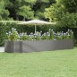 vidaXL Hochbeet Grau 447x140x68 cm Pulverbeschichteter Stahl vidaXL Hochbeet Grau 447x140x68 cm Pulverbeschichteter Stahl