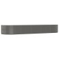 vidaXL Hochbeet Grau 447x140x68 cm Pulverbeschichteter Stahl vidaXL Hochbeet Grau 447x140x68 cm Pulverbeschichteter Stahl