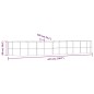 vidaXL Hochbeet Grau 447x140x68 cm Pulverbeschichteter Stahl vidaXL Hochbeet Grau 447x140x68 cm Pulverbeschichteter Stahl