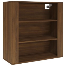 vidaXL Wandschrank Braun Eichen-Optik 80x33x80 cm Holzwerkstoff