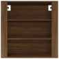 vidaXL Wandschrank Braun Eichen-Optik 80x33x80 cm Holzwerkstoff vidaXL Wandschrank Braun Eichen-Optik 80x33x80 cm Holzwerkstoff
