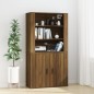 vidaXL Wandschrank Braun Eichen-Optik 80x33x80 cm Holzwerkstoff vidaXL Wandschrank Braun Eichen-Optik 80x33x80 cm Holzwerkstoff
