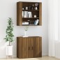 vidaXL Wandschrank Braun Eichen-Optik 80x33x80 cm Holzwerkstoff vidaXL Wandschrank Braun Eichen-Optik 80x33x80 cm Holzwerkstoff