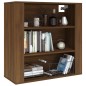 vidaXL Wandschrank Braun Eichen-Optik 80x33x80 cm Holzwerkstoff vidaXL Wandschrank Braun Eichen-Optik 80x33x80 cm Holzwerkstoff