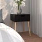 vidaXL Nachttisch Schwarz 40x40x56 cm Holzwerkstoff