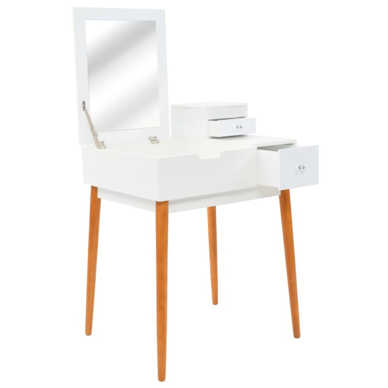 vidaXL Schminktisch mit Spiegel MDF 60 x 50 x 86 cm vidaXL Schminktisch mit Spiegel MDF 60 x 50 x 86 cm