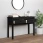 vidaXL Konsolentisch Schwarz 100x35x75 cm Massivholz Kiefer vidaXL Konsolentisch Schwarz 100x35x75 cm Massivholz Kiefer