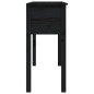 vidaXL Konsolentisch Schwarz 100x35x75 cm Massivholz Kiefer vidaXL Konsolentisch Schwarz 100x35x75 cm Massivholz Kiefer