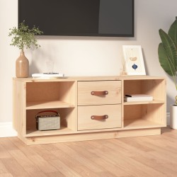 vidaXL TV-Schrank 100x34x40 cm Massivholz Kiefer