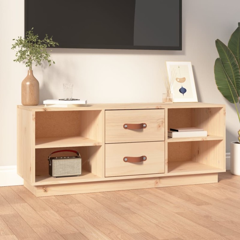 vidaXL TV-Schrank 100x34x40 cm Massivholz Kiefer vidaXL TV-Schrank 100x34x40 cm Massivholz Kiefer