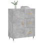 vidaXL Sideboard Betongrau 69,5x34x90 cm Holzwerkstoff vidaXL Sideboard Betongrau 69,5x34x90 cm Holzwerkstoff