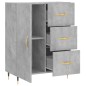 vidaXL Sideboard Betongrau 69,5x34x90 cm Holzwerkstoff vidaXL Sideboard Betongrau 69,5x34x90 cm Holzwerkstoff