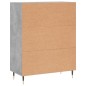 vidaXL Sideboard Betongrau 69,5x34x90 cm Holzwerkstoff vidaXL Sideboard Betongrau 69,5x34x90 cm Holzwerkstoff