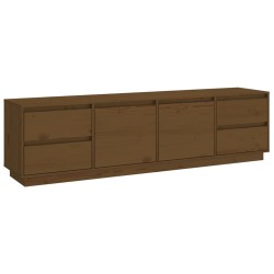 vidaXL TV-Schrank Honigbraun 176x37x47,5 cm Massivholz Kiefer