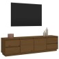vidaXL TV-Schrank Honigbraun 176x37x47,5 cm Massivholz Kiefer vidaXL TV-Schrank Honigbraun 176x37x47,5 cm Massivholz Kiefer