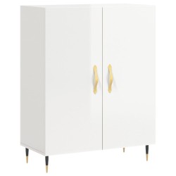 vidaXL Sideboard Hochglanz-Weiß 69,5x34x90 cm Holzwerkstoff