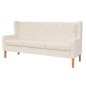 3-Sitzer-Sofa Stoff Cremeweiß 3-Sitzer-Sofa Stoff Cremeweiß