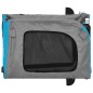 vidaXL Fahrradanhänger Hunde Blau und Grau Oxford-Gewebe & Eisen vidaXL Fahrradanhänger Hunde Blau und Grau Oxford-Gewebe & Eisen