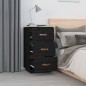 vidaXL Nachttische 2 Stk. Schwarz 40x40x75 cm Massivholz Kiefer vidaXL Nachttische 2 Stk. Schwarz 40x40x75 cm Massivholz Kiefer